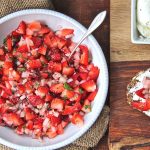 Refreshing easy appetizer strawberry salsa