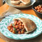 legumes, vegetarian entree, vegan, moroccan chickpea in pita pockets recipe