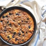 lightened blueberry coffeecake