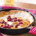 Breakfast: Eggnog Dutch Baby Pancakes with Cranberries