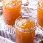 Ginger Pear Butter is a take on apple butter, with hints of cinnamon, ginger and vanilla.