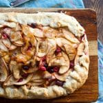 apple galette with cranberries
